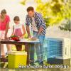 Swamp Cooler with universal wheel, Commercial Evaporative Air Cooler, Removable base cooling fan, 20 L/5 Gal Tank, for Warehouse, Factory, Restaurant view 2