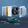 Swamp Cooler with universal wheel, Commercial Evaporative Air Cooler, Removable base cooling fan, 20 L/5 Gal Tank, for Warehouse, Factory, Restaurant view 4
