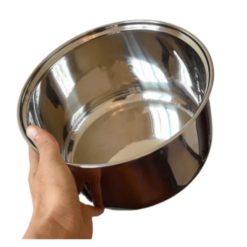 304stainless Steel Rice Cooker Inner Bowl,Compatible For Panasonic SR-ZCO75 Stainless Steel Replacement Stainless Steel Inner Pot