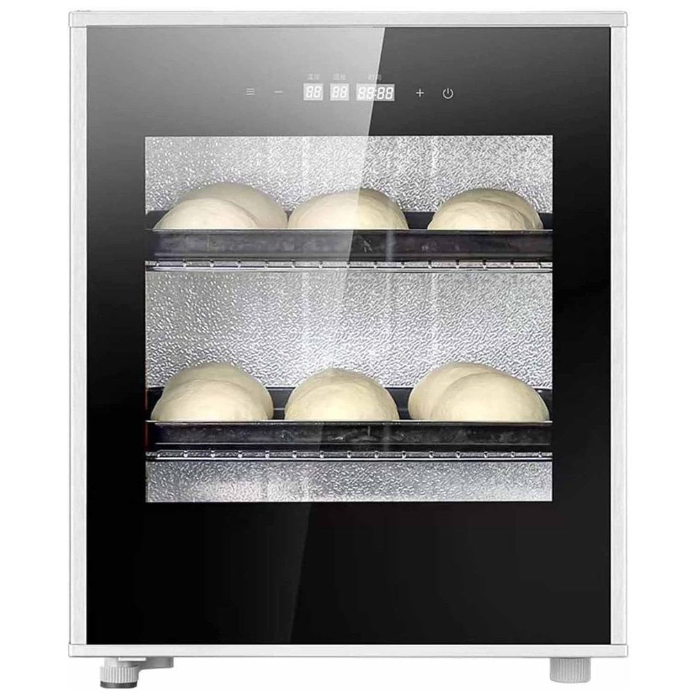 40l Electric Dough Proofer Machine, Electric Bread Proofer Box, Mother Dough Fermentation, Pizza Dough Proofing Box with Humidity&temperature Control (20-50C, 60-90%RH) Compact Fermentation Incubator