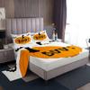 meiyoeat Pumpkin Lantern Bed Sheets Set Full Size Bat Bed Set for Kids Boys Girls Halloween Deep Pocket Fitted Sheet Breathable Soft Lightweight Microfiber view 1