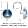 12 Pcs Growing Lotus Shower Curtain Hooks, Rust Resistant Hooks Rings for Bathroom, Glass Stainless Steel Decorative Shower Rings for Shower Curtains Rods view 4