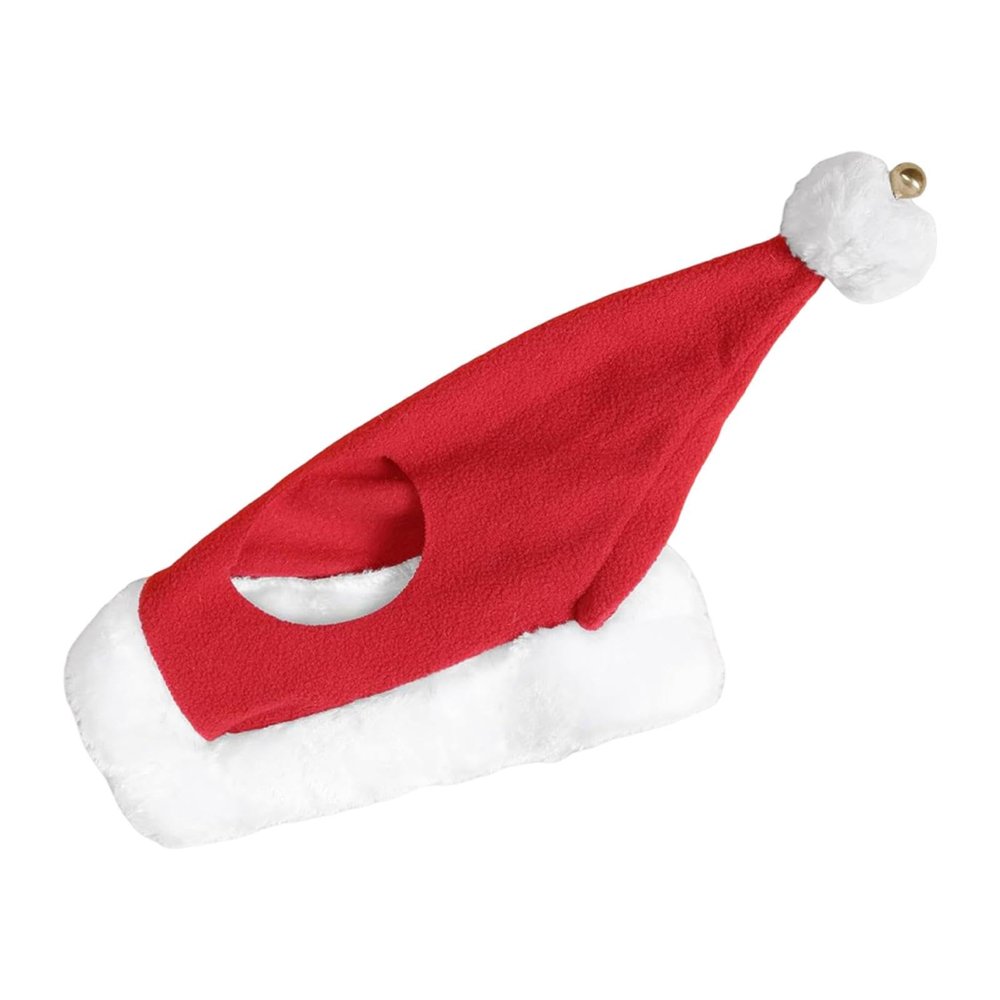 Aymzbd Christmas Holiday Unisex Red Santa Hat with Bells, Extra Thick, Comfortable Adult Headwear for Parties & Festive Decoration