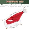 Aymzbd Christmas Holiday Unisex Red Santa Hat with Bells, Extra Thick, Comfortable Adult Headwear for Parties & Festive Decoration view 3