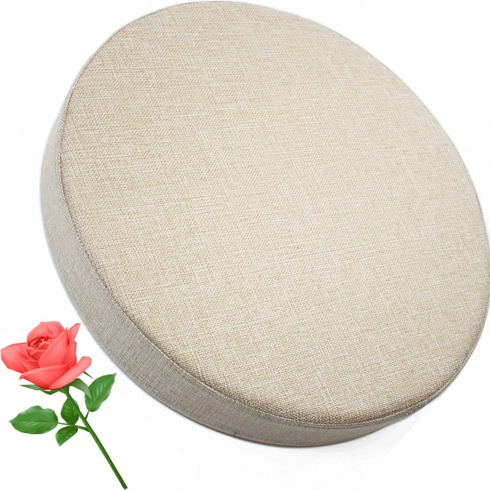 13/15/17/19 inch Round Seat Chair Stool Cushion Pad Foam Cushion Anti Slip Soft and Comfortable Office Round Cushion, Washable(A6,15x3in)