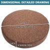 13/15/17/19 inch Round Seat Chair Stool Cushion Pad Foam Cushion Anti Slip Soft and Comfortable Office Round Cushion, Washable(A6,15x3in) view 3
