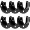 6 Pcs Stainless Steel Closet Rod Brackets for 1-Inch Diameter Rods, Curtain Support Holders for Closet, Shower, Window view 1