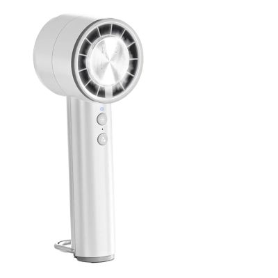 HABCGYUR Handheld Fan. Handheld Small Fan Refrigeration High-speed Led Display High Wind Power .Portable(Gray)