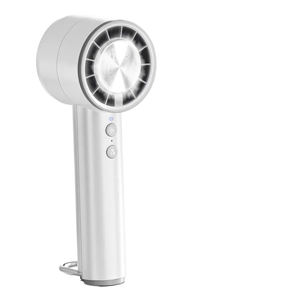 HABCGYUR Handheld Fan. Handheld Small Fan Refrigeration High-speed Led Display High Wind Power .Portable(Gray)