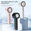 HABCGYUR Handheld Fan. Handheld Small Fan Refrigeration High-speed Led Display High Wind Power .Portable(Gray) view 2