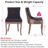 OIKIIWOO Rustic Dining Chairs Set of 6,Fabric Upholstered Side Chairs for Kitchen Dining Room,Living Room,Accent Dining Table Chair with Rustic Wood Legs and Nailhead Trim (Rustic Leopard, 6 PC) view 2