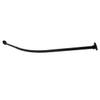 72 in. Edenscape Stainless Steel Single Curved Shower Curtain Rod Matte Black view 1