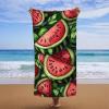 Microfiber Beach Towel 36x72in, Beach Blanket Absorbent Sandproof, Oversized Lightweight Outdoor Blanket, Vacation Camping Essentials, Microfiber Towels Oversized, for Travel Pool (Watermelon) A-6811 view 1