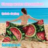 Microfiber Beach Towel 36x72in, Beach Blanket Absorbent Sandproof, Oversized Lightweight Outdoor Blanket, Vacation Camping Essentials, Microfiber Towels Oversized, for Travel Pool (Watermelon) A-6811 view 2