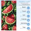 Microfiber Beach Towel 36x72in, Beach Blanket Absorbent Sandproof, Oversized Lightweight Outdoor Blanket, Vacation Camping Essentials, Microfiber Towels Oversized, for Travel Pool (Watermelon) A-6811 view 4
