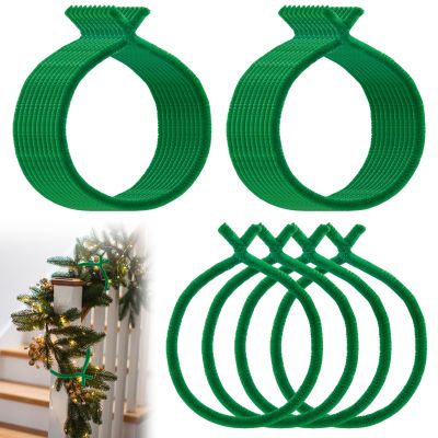 300PCS Christmas Garland Ties, 12" Reusable Fuzzy Chenille Stems Holiday Garland Ties Green Fuzzy Sticks for Wreath Garland Making Xmas Tree Door Banister Stairway Decoration Christmas Supplies