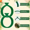 300PCS Christmas Garland Ties, 12" Reusable Fuzzy Chenille Stems Holiday Garland Ties Green Fuzzy Sticks for Wreath Garland Making Xmas Tree Door Banister Stairway Decoration Christmas Supplies view 3