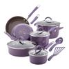 KUYBTU Nonstick Cookware Pots and Pans Set 12 Piece Lavender Purple,Lavender Purple,12 Pc-Lavender Purple-12 pc view 1