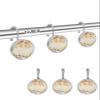 Fall Shower Curtain Hooks, Harvrst Pumpkin Flowers Leaves 12PCS Shower Curtain Hooks Rings for Bathroom Stainless Steel Rust Shower Curtain Hangers view 2