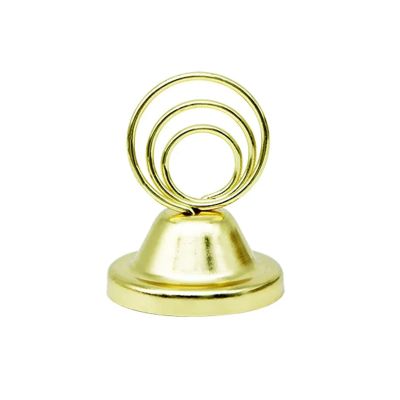Place Card Holders 24pcs Memo Clip Stainless Steel Note Holder Place Card Holder for Centerpieces Wedding Reception(Gold)