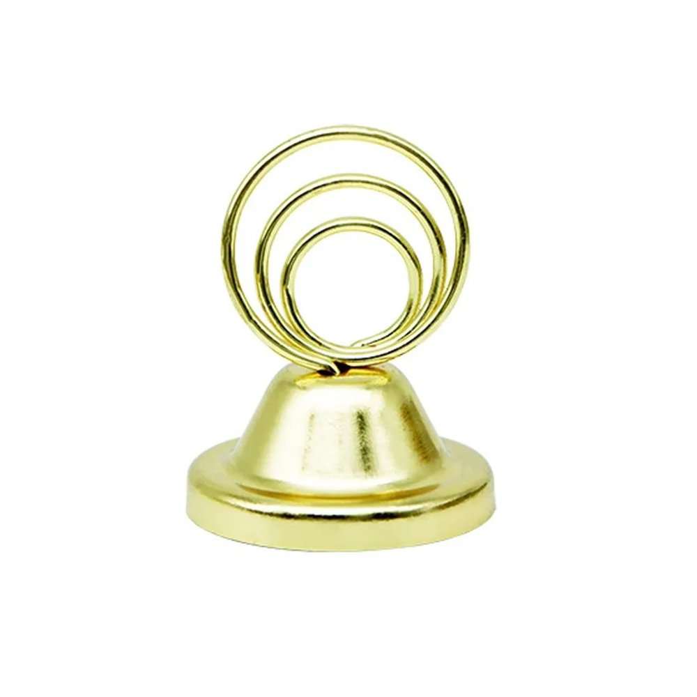 Place Card Holders 24pcs Memo Clip Stainless Steel Note Holder Place Card Holder for Centerpieces Wedding Reception(Gold)