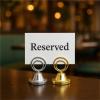 Place Card Holders 24pcs Memo Clip Stainless Steel Note Holder Place Card Holder for Centerpieces Wedding Reception(Gold) view 4