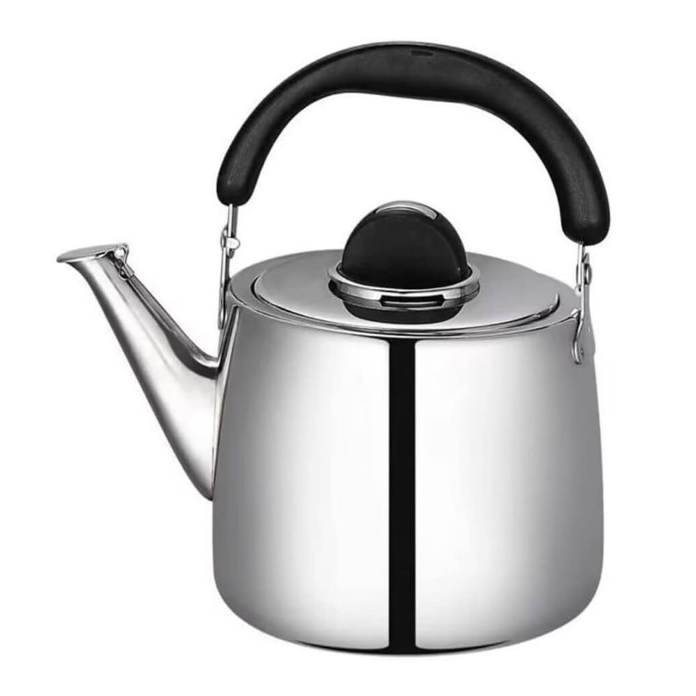 UHRLGHS Tea Kettle Stovetop 304 Stainless Steel Whistling Kettle Universal Stovetop Kettle Tea Pot for Gas Stove and Induction Cooker Pour Over Kettle (A 2L)