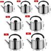 UHRLGHS Tea Kettle Stovetop 304 Stainless Steel Whistling Kettle Universal Stovetop Kettle Tea Pot for Gas Stove and Induction Cooker Pour Over Kettle (A 2L) view 2
