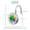 Set of 12 Rainbow Clover (3) Shower Curtain Hooks, Stainless Steel Rust-Resistant Decorative Hanger Rings view 3