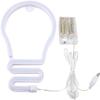 YUANYUYING Decorative neon Lights,Neon Light with USB Powered/LEDDecor Light, Wall Decor for Room Decorate (White) view 2