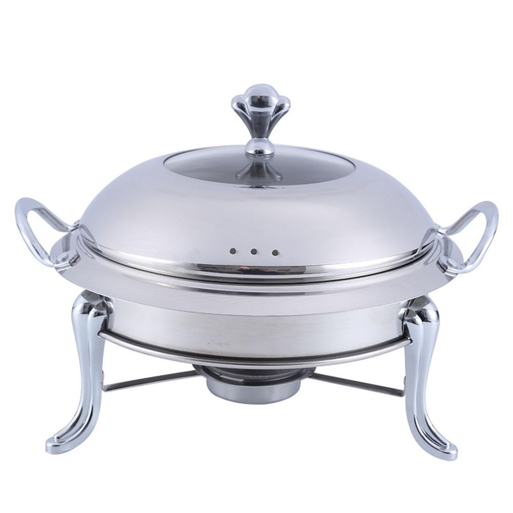 BWPURWDFH Chafing Dish Buffet Set with 304 Stainless Steel Buffet Cutlery and Warmer Set Warming Tray with Glass Window for Weddings Parties Banquets Outdoor