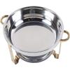 BWPURWDFH 201 Stainless Steel Chafing Dish Buffet Warmer Set, 3.5L Round Chafer Dish Gold Food Warming Container with Lid and Fuel Holder for Catering Wedding Party (4) view 3