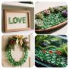 Vnezakl 2.17 LB Green Flat Glass Beads Marbles 0.65-0.75 Inch Smooth Stone Pebbles for Aquarium Fish Tank Rocks Vase Fillers Floral DIY Craft Gems Home Decor view 4