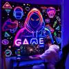 Apdidl Blacklight Gaming Wall Tapestry for Bedroom, Blacklight Gaming Wall Tapestry for Bedroom view 3