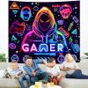 Apdidl Blacklight Gaming Wall Tapestry for Bedroom, Blacklight Gaming Wall Tapestry for Bedroom view 4