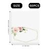 YYFIVEHAN 60 pieces of rose patterned wedding banquet seat cards, number, name, location cards, holiday and birthday party gift cards, double-sided foldable tent cards with floral patterns view 3
