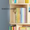 360 Rotating Bookshelf,6 Tiers CD Rack,Wood Narrow Bookshelf Organizer,Shelves with Open Design Easy Assemble for Living Room Office Study (One Color 5 Tiers) view 4