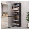 Etlegor Slim Storage Cart, 7-Tier Kitchen Rolling Spice Cart, Next to Fridge Slim 7 Tier Freestanding Shelves, Narrow Storage Cabinet with Wheels for Home Kitchen Closet Pantry(Black,20x45x184cm) view 1