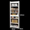 Etlegor Slim Storage Cart, 7-Tier Kitchen Rolling Spice Cart, Next to Fridge Slim 7 Tier Freestanding Shelves, Narrow Storage Cabinet with Wheels for Home Kitchen Closet Pantry(Black,20x45x184cm) view 2