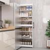 Etlegor Slim Storage Cart, 7-Tier Kitchen Rolling Spice Cart, Next to Fridge Slim 7 Tier Freestanding Shelves, Narrow Storage Cabinet with Wheels for Home Kitchen Closet Pantry(Black,20x45x184cm) view 3