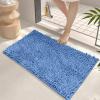 Bathroom Rugs, 32" X 20" Soft Shaggy Chenille Non-Slip Absorbent Washable Bathroom Mats,Plush Rubber Backing Quick Dry Thick Bathroom Carpet for Floor,Shower,Tub,Home Decor Accessories view 3