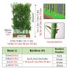 3.3ft 3.9ft 4.9ft 5.9ft 6.6ft tall Artificial Outdoor Bamboo Tree, Fake Plant Plastic Tree for Indoor Home Decor, Garden Privacy Screen Large Faux Bamboo Silk Trees with Leaves(1.5m base-26 POLE,1.5m( view 3