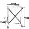 Large Movable Trolleys, Kitchen Storage Hand Trucks, Folding Laundry Sorter Cart with Universal Brake Wheel,Hotel Collection Trolley,Room Service Rolling Cart,Movable Cover view 3