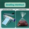 MITOB Reusable Extra Large Clear Plastic Bags 15.7523.6 inch 5 Pieces view 4