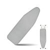 ZQKLHPL 40x15 Inch Ironing Board Cover and Pad Silver Coated Thick Scorch Resistant Padding Elastic Edge Setup for Effortless Ironing Experience(Gray,46.8 L x 17.7 W inch(119 x 45 cm)) view 1