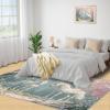 BAUAOTI White Horse Rugs for Bedroom - 3x5 Area Rug - Fairyland Pegasus Rugs for Living Room, Cartoon Flowers Rug, Washable Home Decor Carpet view 3
