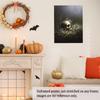 Skull in Violets Gothic Wall Art Dark Botanical Fantasy Poster with Human Skull and Flowers for Halloween Bedroom or Witchcore Forest Home Decor-24x36Inch Ready to Hang(Unframed) view 4