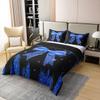 100% Cotton Navy Blue Bow Knot Duvet Cover Set,Sparkling Bowknot Twin Bedding Sets for Girls,Watercolor Girly Princess Bow Comforter Cover,Glitter Kawaii Geometric Bow-Tie Bed Set Cute Aesthetic Room view 4