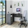 L-Shaped Desk,Laptop Desk for Bedroom,Two Drawers, One Shelf, CPU Storage view 1
