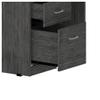 L-Shaped Desk,Laptop Desk for Bedroom,Two Drawers, One Shelf, CPU Storage view 3